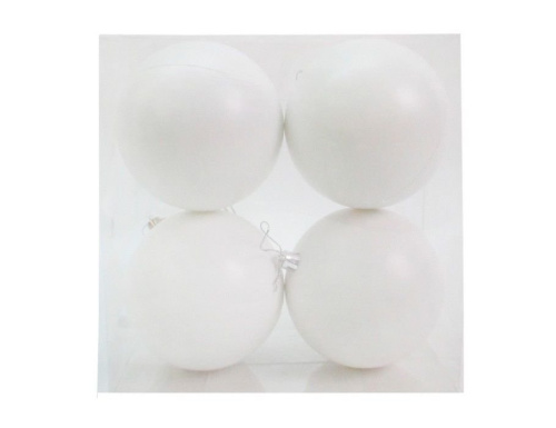 Набор однотонных пластиковых шаров, матовые, Winter Decoration
