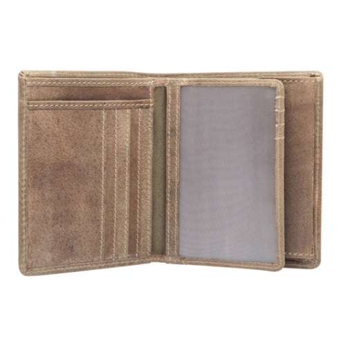 Бумажник Klondike Finn, коричневый, 10x11,5 см фото 5