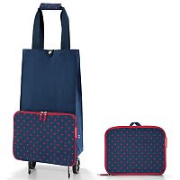 Сумка на колесиках foldabletrolley mixed dots red