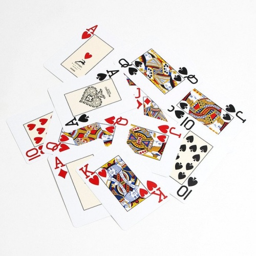 Карты для покера "Modiano Texas Poker" 100% пластик, Италия, синяя рубашка фото 2