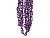 БУСЫ пластиковые БРИЛЛИАНТОВАЯ РОССЫПЬ, 2,7 м, цвет: фиолетовый, Kaemingk