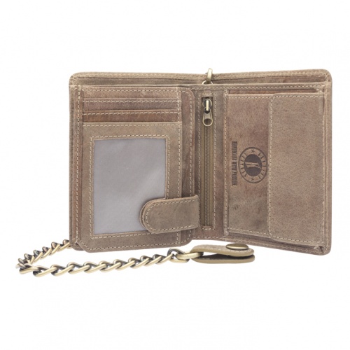 Бумажник Klondike Wayne Bear, коричневый, 10,5x12,5 см фото 3