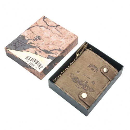 Бумажник Klondike Tim Bike, коричневый, 10,5x12,5x2,5 см фото 10