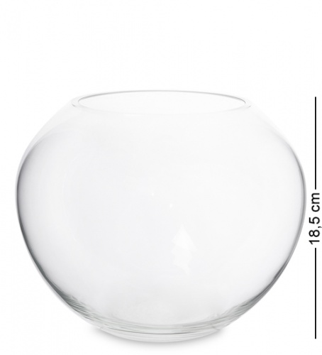 NM-24792 Ваза-шар стеклянная 18,5 см (Неман)
