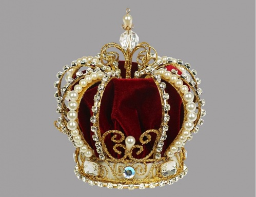 Ёлочная верхушка "Корона императрицы", красная, Goodwill фото 2