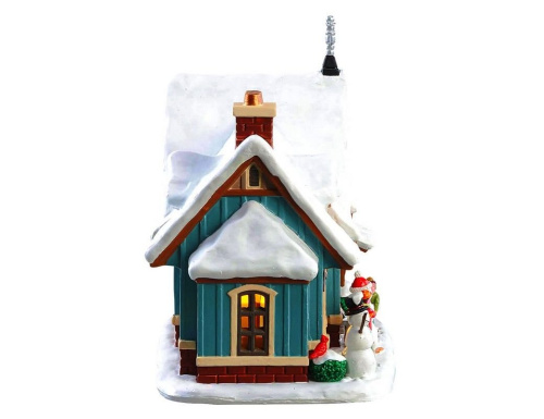 Снежный день у школы, керамика, подсветка, 17х19х12 см, LEMAX фото 2