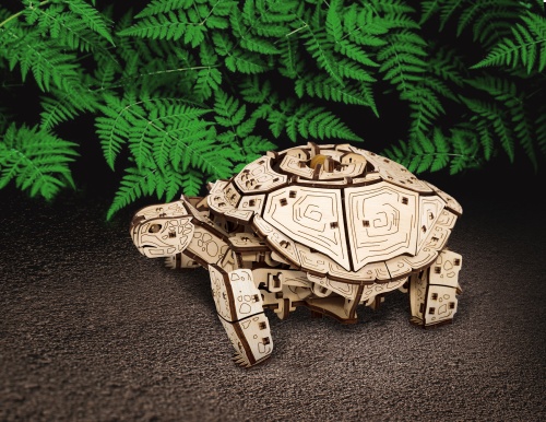 Конструктор деревянный 3D EWA Механическая Черепаха фото 3