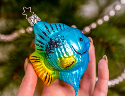 Ёлочная игрушка РЫБА ХИРУРГ, стекло, 11 см, Inge Glas фото 4