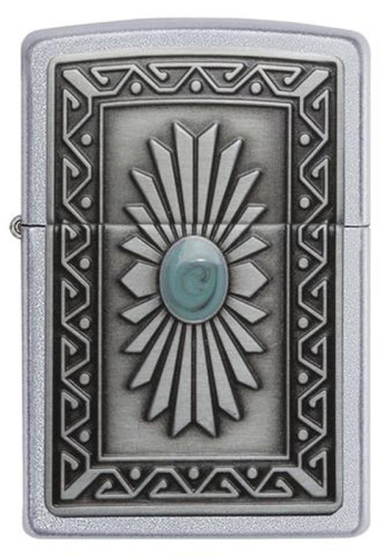 Зажигалка ZIPPO Classic с покрытием Satin Chrome™, латунь/сталь, серебристая, матовая, 36x12x56 мм, 29105 фото 2