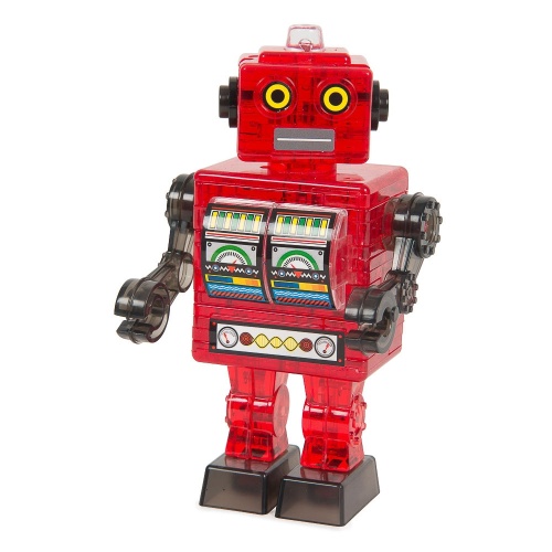 3D Головоломка Crystal Puzzle Робот красный
