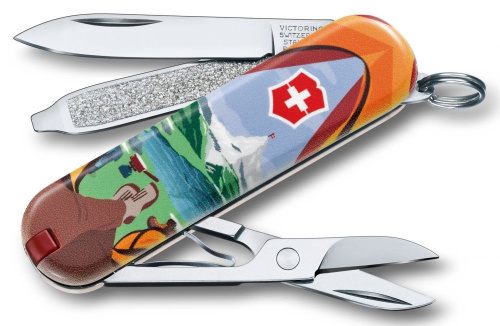 Нож-брелок Victorinox Classic LE 2018, 58 мм, 7 функций, Call of Nature"" фото 2