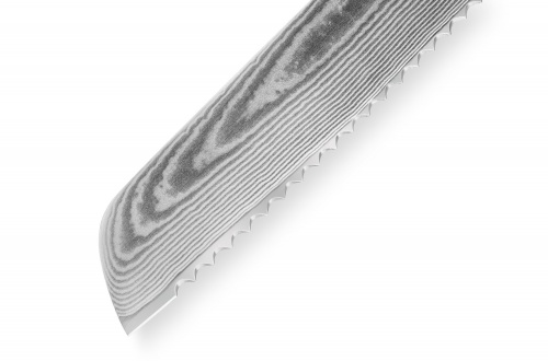 Нож Samura для хлеба Damascus, 23 см, G-10, дамаск 67 слоев фото 3