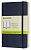 Блокнот Moleskine Classic Soft Pocket, 192 стр., синий, нелинованный