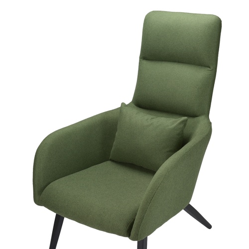 Кресло с подставкой для ног и подушкой bridjet, рогожка фото 6