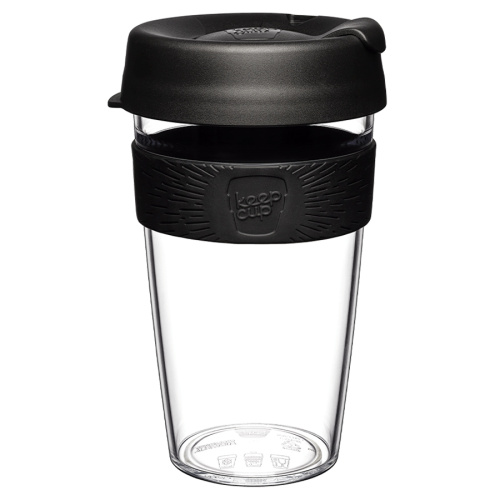 Кружка keepcup original l 454 мл clear black