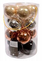 Коллекция стеклянных шаров Гламур, 16 шт (Kaemingk)