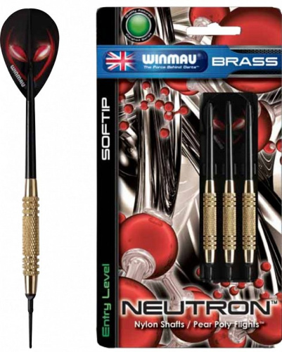 Дротики для электронного дартса Winmau Neutron Brass softip 16gr фото 2