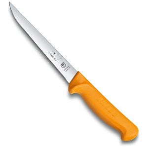 Нож Victorinox обвалочный, лезвие 16 см прямое, жёлтый