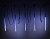 Светодиодная гирлянда Тающие Сосульки 5*0.3 м, 160 холодных белых/синих LED ламп, черный ПВХ, 5 м, IP44, BEAUTY LED