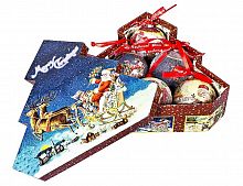 Набор ёлочных новогодних шаров "Вера в чудеса", папье-маше, глянцевые и текстурные, 75 мм, упаковка 6 шт., Mister Christmas