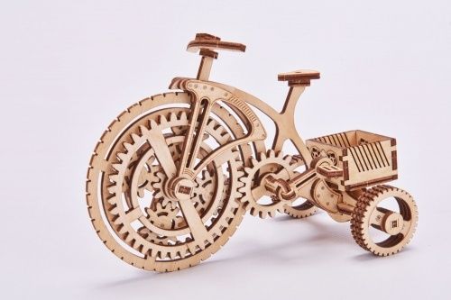 Механический 3D-пазл из дерева Wood Trick Велосипед-визитница фото 2