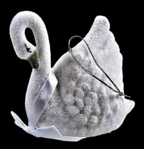Елочная игрушка "Лебедь" заснеженный, белый, 10х5см, Kaemingk фото 2