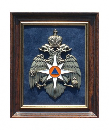 Плакетка с гербами, эмблемами Герб МЧС (малая), ПЛ-32