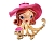 Елочная игрушка ЛЕДИ-ОСЬМИНОЖКА в розовой шляпе, полистоун, 10 см, Goodwill