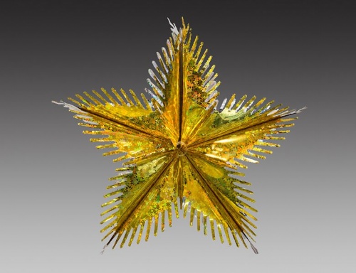 Звезда из фольги "Лучистый цветок" голографическая, 40 см, Holiday Classics