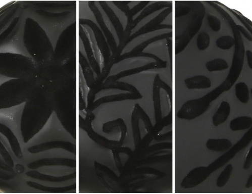 Набор коллекционных стеклянных ёлочных шаров "Блэкки лакшери", чёрный, 8 см, упаковка 12 шт., Boltze фото 2