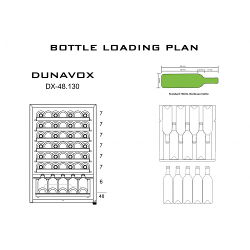 Винный шкаф Dunavox DX-48.130KF фото 7