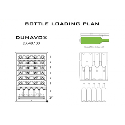 Винный шкаф Dunavox DX-48.130KF фото 8