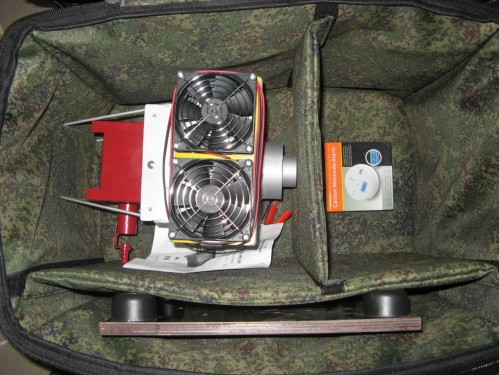 Теплообменник в палатку Сибтермо СТ-1,6 + горелка, сумка, подставка, датчик угарного газа. К-т 02 фото 2
