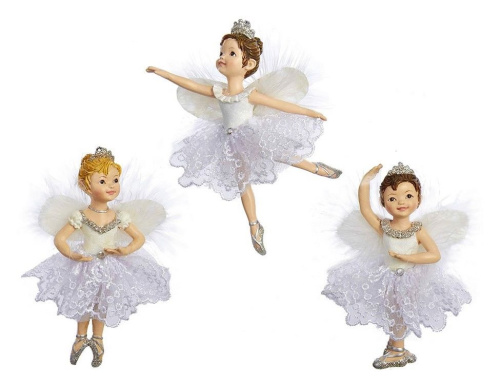 Ёлочная игрушка МАЛЫШКА ТАНЦОВЩИЦА в прыжке, 10 см, Kurts Adler фото 2