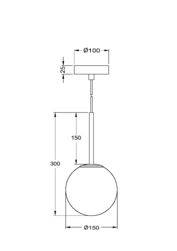 Подвесной светильник Basic form фото 2