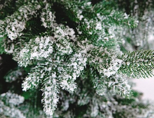 Искусственная елка Шотландия заснеженная, ЛИТАЯ 100%, CRYSTAL TREES фото 2