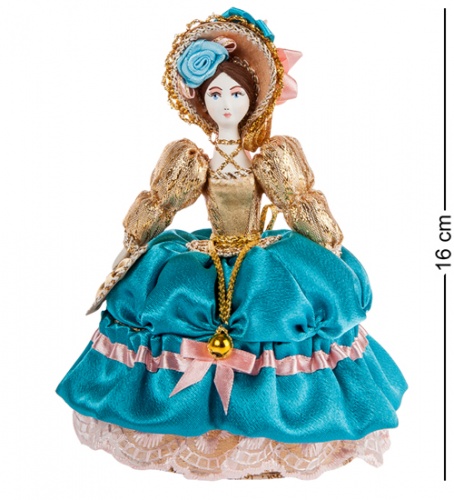 RK-733/ 1 Кукла-шкатулка "Дама с веером" - Вариант A
