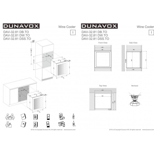 Винный шкаф DUNAVOX DAV-32.81 фото 4