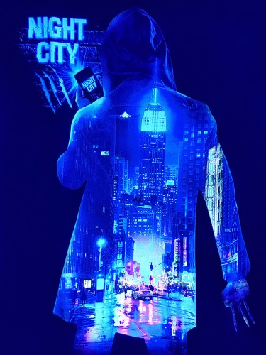 Мужская футболка"Night City-3" фото 3