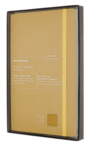 Блокнот Moleskine LE Leather Large, 192 стр., в линейку