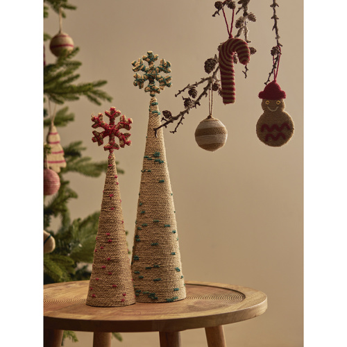Декор новогодний knitted christmas из джута и гофрированного картона из коллекции new year essential фото 3