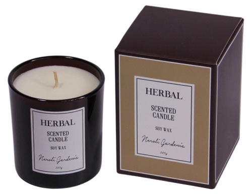 Свеча DELUX AROMA в стеклянном стакане, "Нероли и гардения", 7х8 см, Kaemingk