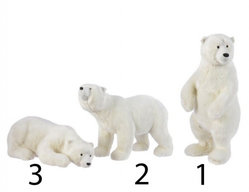 Декоративная фигурка  "Полярный медведь", 27 см, разные модели, Kaemingk