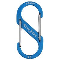 Карабин металлический NiteIze S-Biner Carabiner, алюминевый,размер 3 SBA3