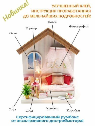 Румбокс, интерьерный конструктор MiniHouse Клубничный смузи фото 5
