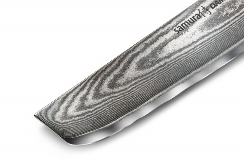 Нож Samura Damascus накири, 16,7 см, G-10, дамаск 67 слоев фото 3