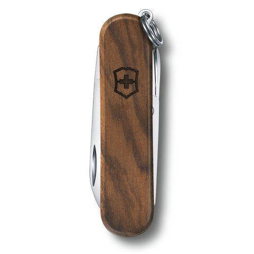 Нож-брелок Victorinox Classic SD, 58 мм, 5 функций, рукоять из орехового дерева фото 7