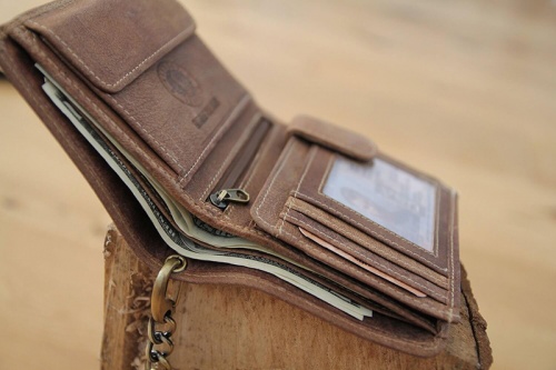 Бумажник Klondike Wayne Bear, коричневый, 10,5x12,5 см фото 11