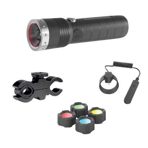 Фонарь светодиодный LED Lenser MT10 с аксессуарами, черный, 1000 лм, аккумулятор фото 6