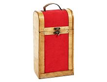 Подарочная коробка-кейс для вина ГРАНВЕЛЬ, искусственная кожа, дерево, 36 см, Goodwill